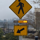 Rectangular Rapid-Flashing Beacon (RRFB) installed