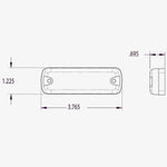 RRFB Notification/Pilot Lights LED Lightheads dimensions
