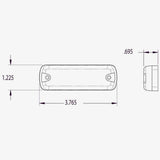 RRFB Notification/Pilot Lights LED Lightheads dimensions